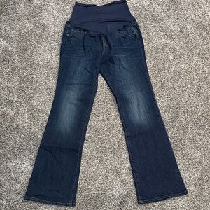Old Navy Dark Blue Maternity Women's Flare Jeans